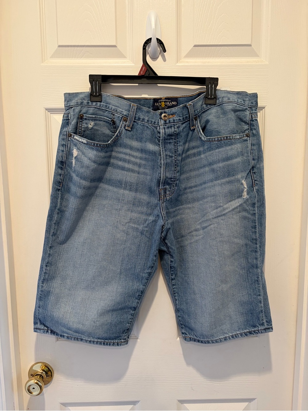 Lux Light Blue Denim Jean Shorts